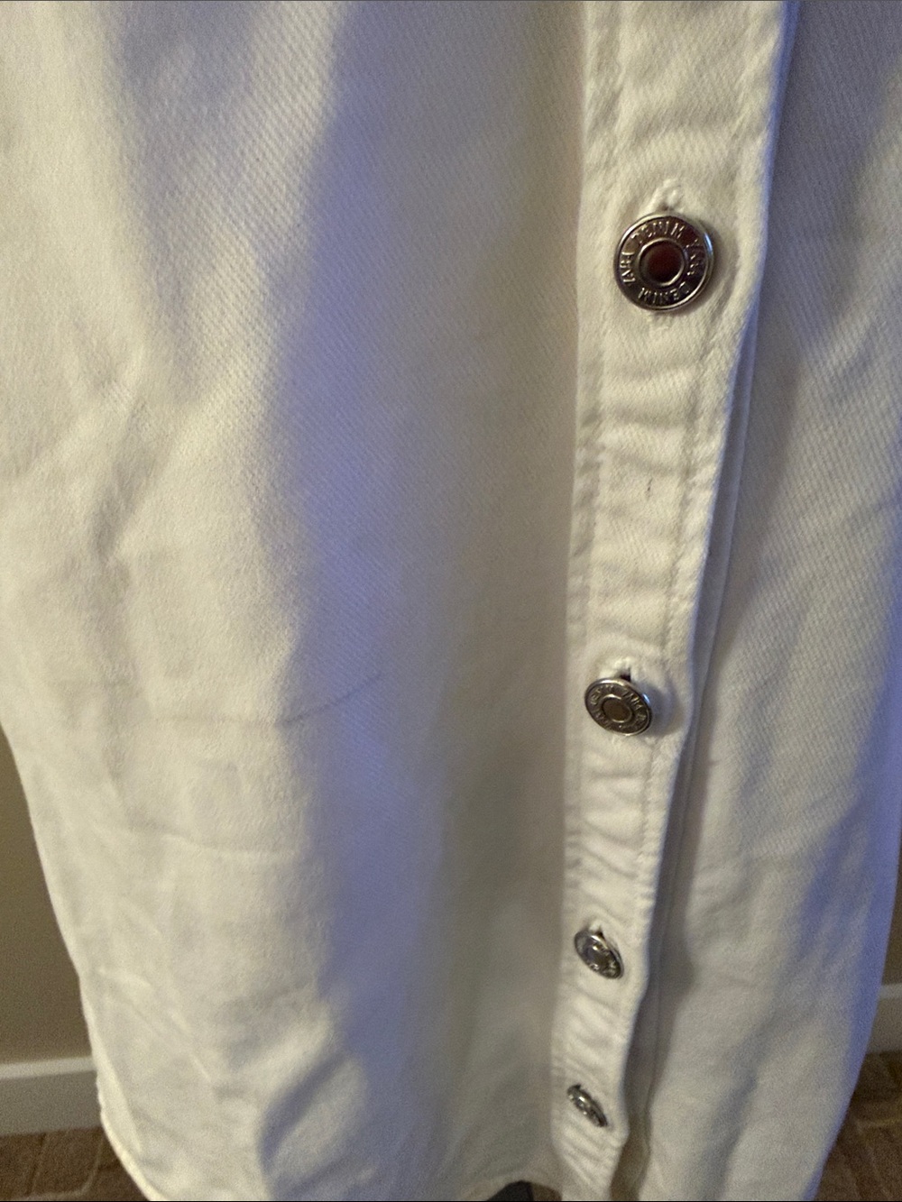 Zara White Ruffle-Sleeve Button Front Mini Dress - Picture 6 of 9